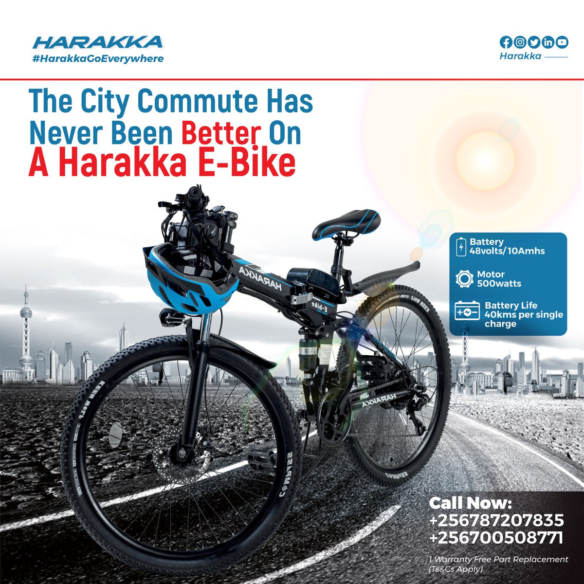 Why settle for an ordinary ride when you can experience the thrill of the open road like never before?
Let Harakka E-Bikes be your commute partner.🚴

To buy an one today, call: +256787207835 | +256700508771

#harakkaebikes #citycommute #commute #ebikes #harakkagoeverywhere