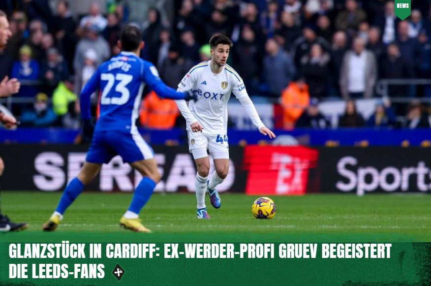 DeichStube's tweet photo. (+) Ex-#Werder-Profi Ilia #Greuv zeigte am Wochenende eine ganz starke Leistung beim Auswärtserfolg von Leeds United bei Cardiff City👉https://t.co/Gl49E8qJEe
Alle Werder-News weiterhin kostenlos in der #DeichStube-App: https://t.co/WVhJamApo7 https://t.co/hpnqnS17Se