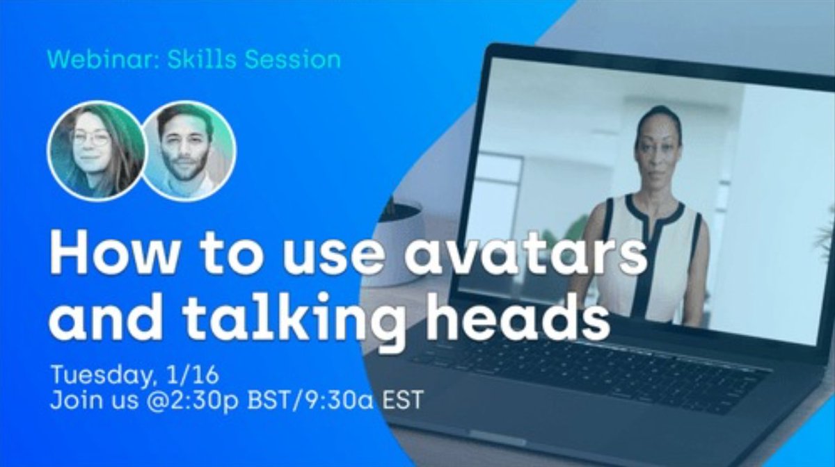 Ever wondered how to frame talking heads and AI avatars in your videos? 🤔

Join us today for handy tips and tricks to make your video content even more captivating!

Register here: get.synthesia.io/3Hpohuk

#Synthesia #AIavatar #AIvideo
