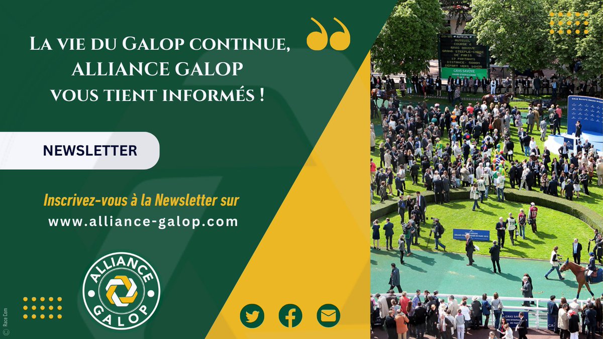 AllianceGalop's tweet photo. L'actualité du Galop Français et les actions #AllianceGalop sur le site internet https://t.co/4M4g7EptYV !

📌Newsletter #1-->Retour sur les Portes Ouvertes du @HarasDeCercy et les 1ers objectifs du mandat de @SaintSeine , Président de @francegalop . 

🔍https://t.co/tiuLAYahLU https://t.co/Uf7wpOc5Cs