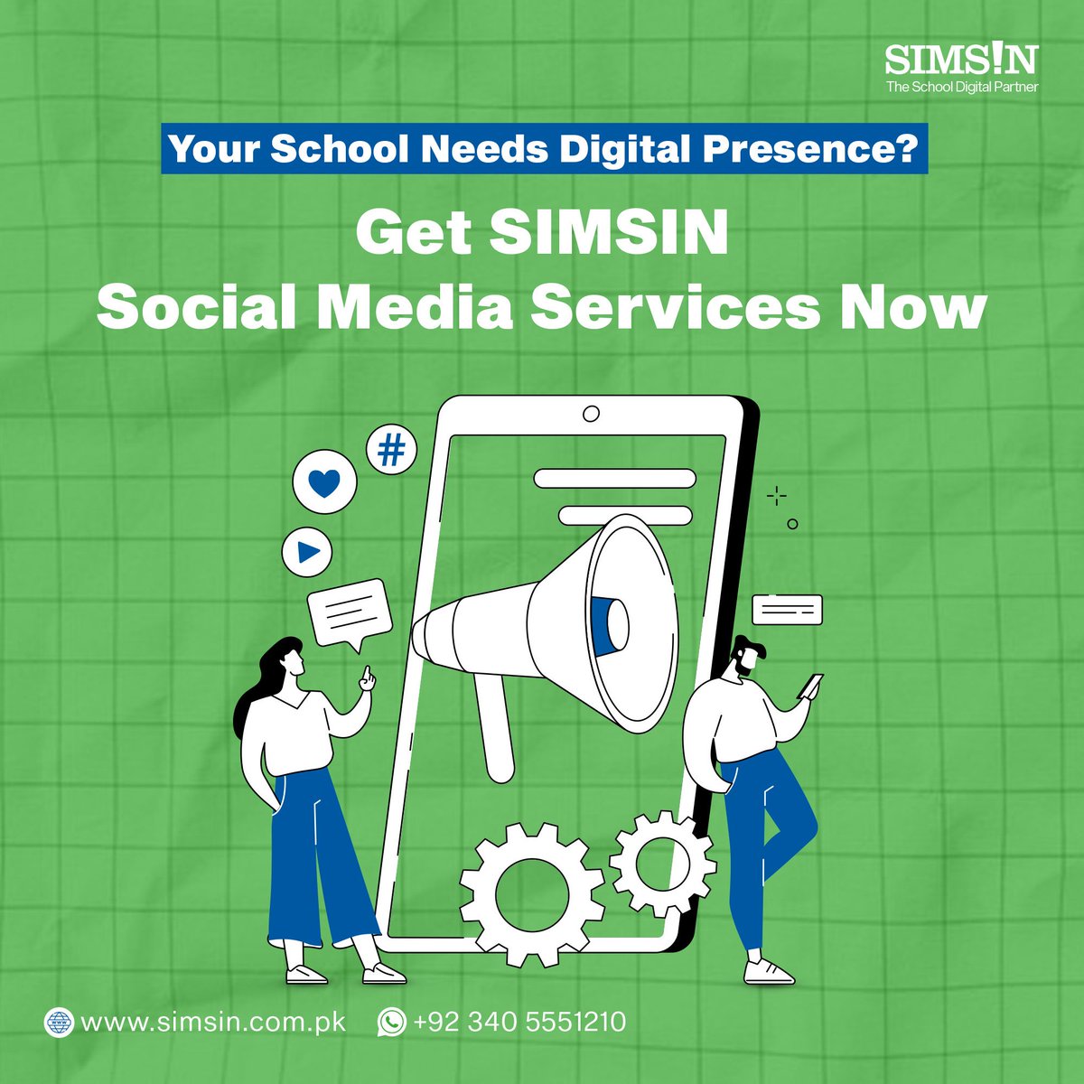 SIMSINbyARWAJ's tweet photo. With the power of social media, now you can increase your school's visibility and engage with the community of parents like never before!
#SIMSIN #SiminsbyArwaj #SocialMediaMarketing #EmpoweringSchools #DoubleYourSchoolAdmissions https://t.co/XszTDLEu7M