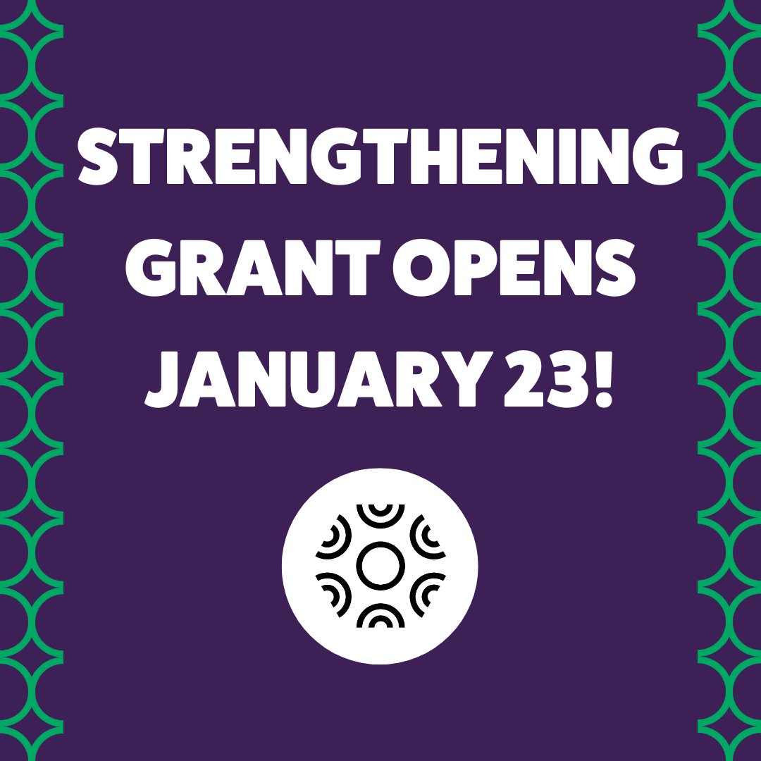 Our next Strengthening funding round opens on January 23rd! 💪 For complete details on eligibility, what we're looking for, and how to apply, please visit our website: amplifychange.org/apply/