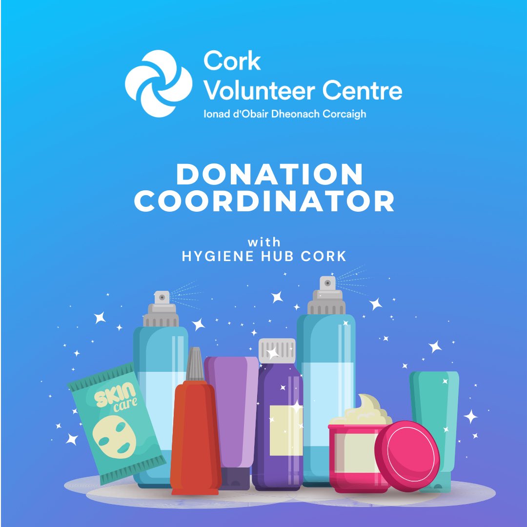 Our friends at @HygieneHubIre are looking for some Donation Coordinators! Can you, or someone you know help? click for more info: i-vol.ie/volunteer-oppo…