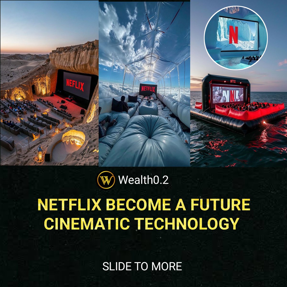abdulateep786's tweet photo. Netflix become a future cinematic technology of movies lover's.
The Ai generated images.
#ai #netflix #Cinema https://t.co/c8CuU3D2Ji