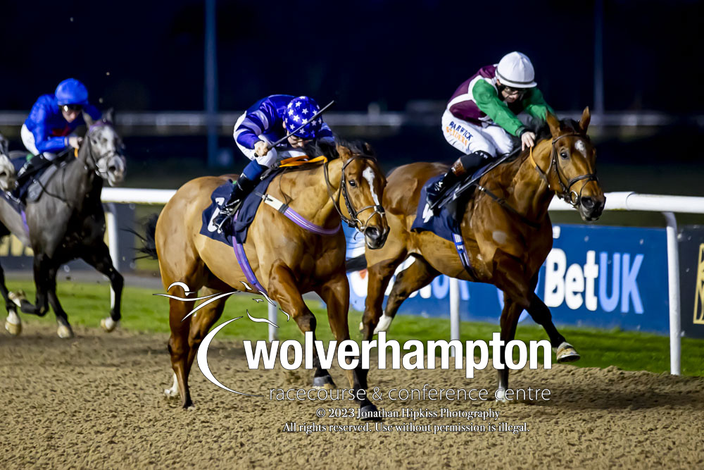 WolvesRaces's tweet photo. RACE 1 RESULT - @BetUKOfficial. It's Where The UK Bets Handicap

🥇 Brave

Jockey: @loughnane_billy
Trainer: @dml_racing

📸 @WolvesRacesPics

#WolvesRaces | #WOLSNR https://t.co/5bdPAeF9FU