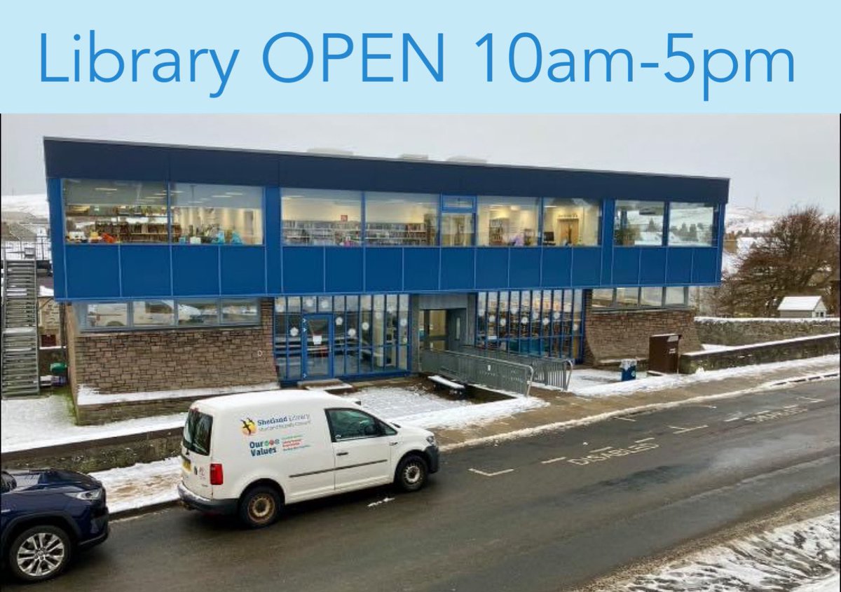 ❄️The Library is still OPEN today 10am - 5pm, with Bookbug going ahead as usual at 10.30am. ☕️📖 We are a WARM space for anyone who needs it, but please only visit us if it is safe for you to do so. ⚠️Take care, be safe.