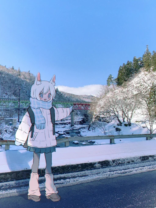 \ 見てください、あれが大糸線ですよ/
