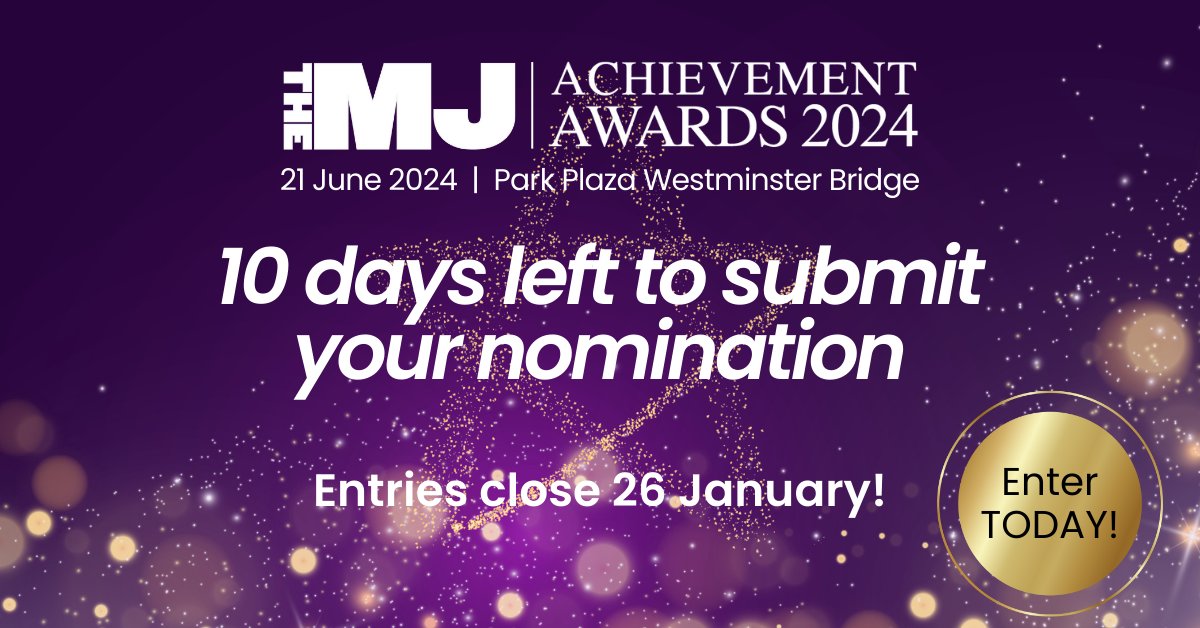Entries for The MJ Awards close on Friday 26 January, which means you have only 10 days left to enter! Entering is quick, free, and easy, and we encourage you to enter as many categories as possible. Choose your categories here: eu1.hubs.ly/H06nJ7N0 #MJAwards #LocalGov