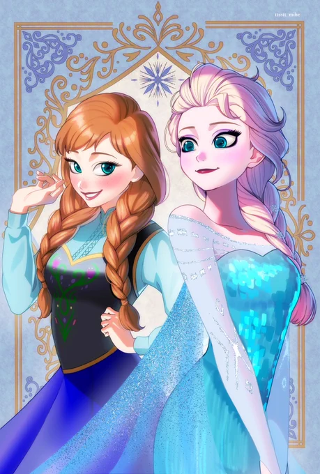 #frozen アナ&エルサ
