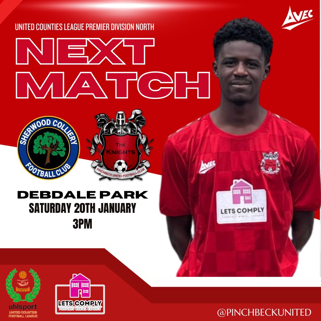 PinchbeckUnited's tweet photo. 🔴⚫️ NEXT UP
Next up is a trip to Debdale Park this Saturday ( KickOff 3pm ) to face 2nd place @SCFC_08 in what will be another tough test for the Knights.
#UpcomingFixture https://t.co/bcFAdqzeZ3