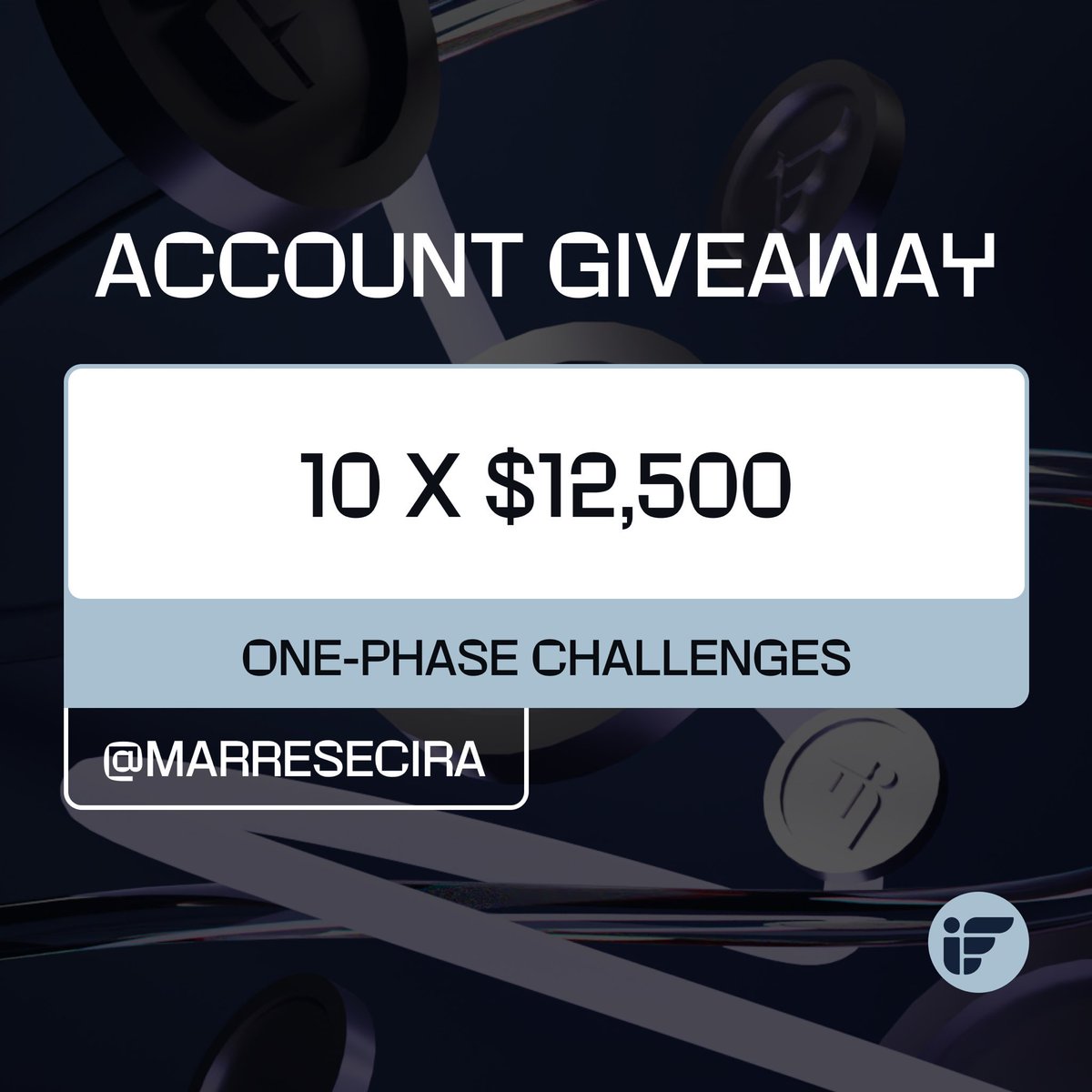 125k$ GIVEAWAY 🔥 10 x $12,500 One phase Challenge Accounts Giveaway to any random follower🔥 To WIN you must →Follow @Marresecira & @InstantFunding_ →Must Follow @SDX_Trades | @4x876 | @Sammypreneur_ | @frennadev →Like & Repost this Giveaway →Tag 3 friends in the comment