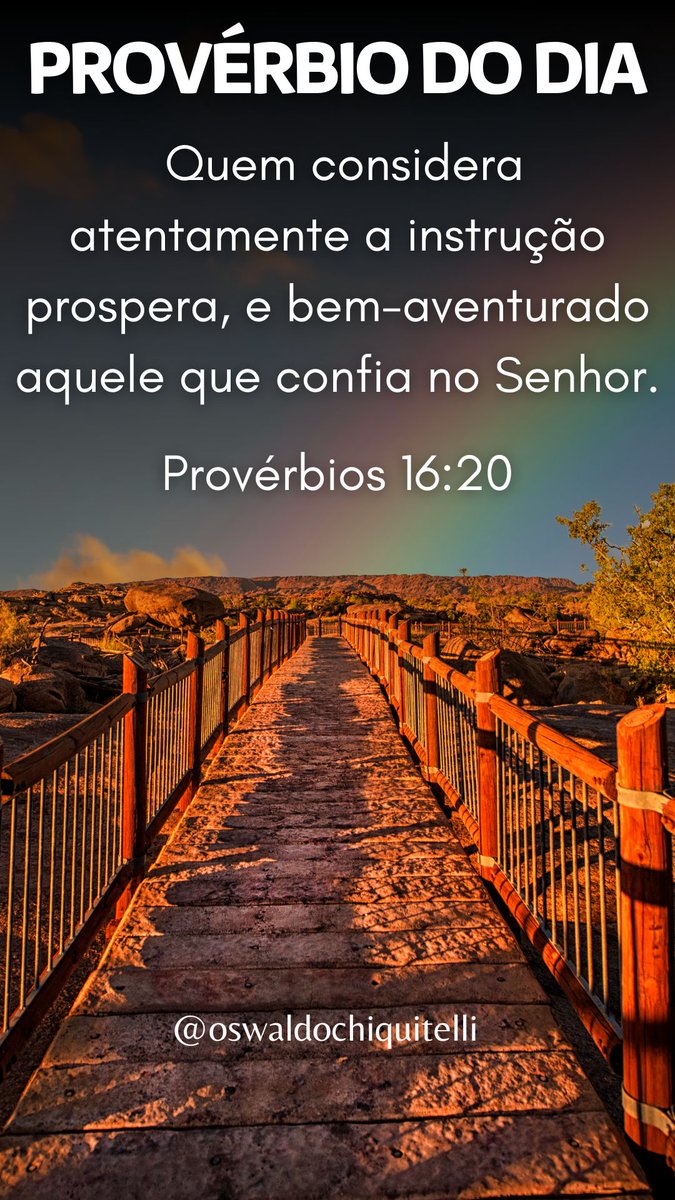 rededevocional's tweet photo. 📖 Quem ouve a instrução prospera; quem confia no Senhor é feliz. Provérbios 16:20 👇🏻
https://t.co/9Gn10x9u2Q
✅ #versículo #versículododia #leiaabiblia #bíblia #devocional #provérbios #proverbiododia #livrodeprovérbios #proverbios16 #dia16 #janeiro2024 https://t.co/LU2D2kUquC