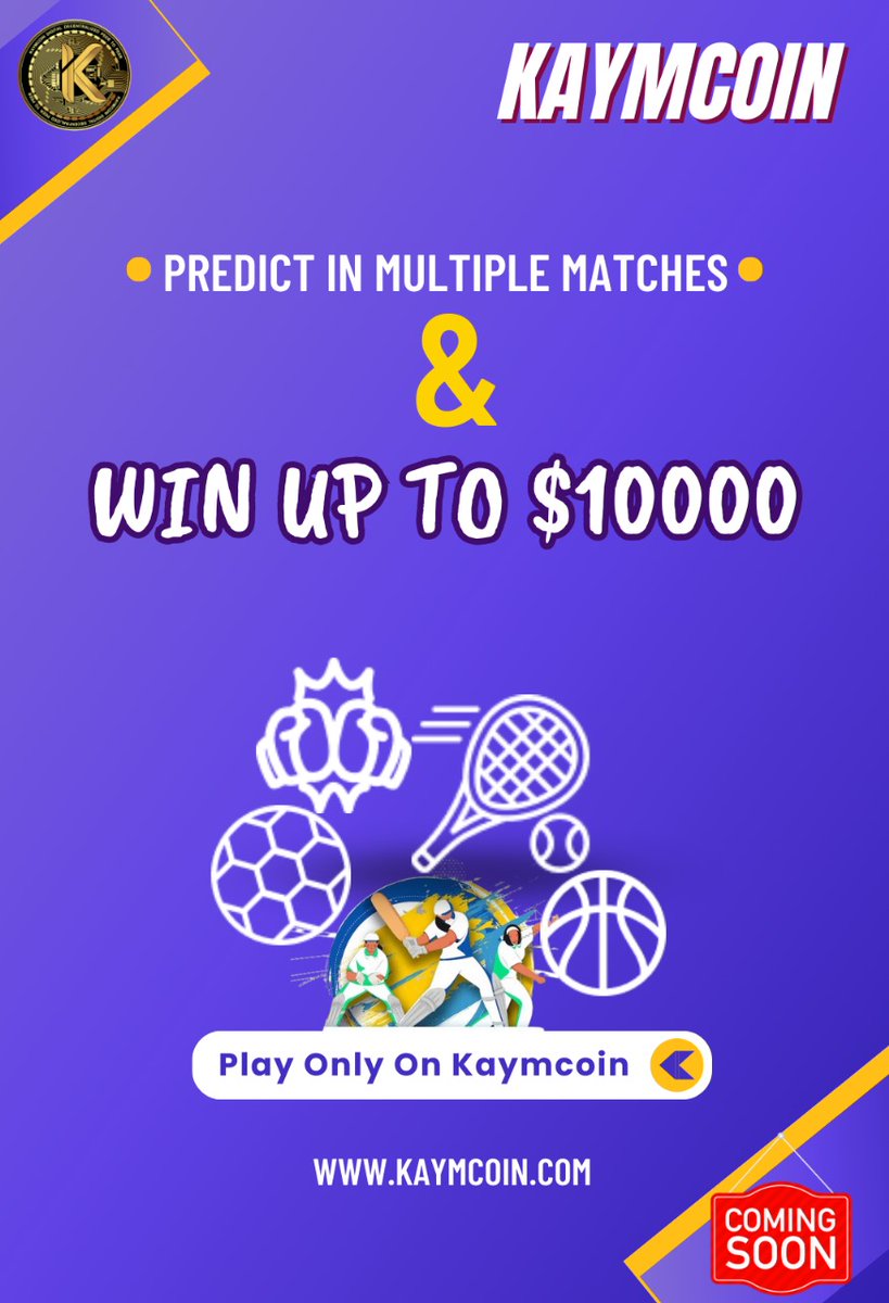 kaymcoin's tweet photo. #Play_game #win #earn #pridict #multiple #game #Kaymcoin https://t.co/C7LHK2GUav