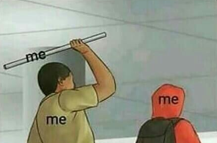 Cuando tenía la respuesta correcta en el examen y la cambié por otra: