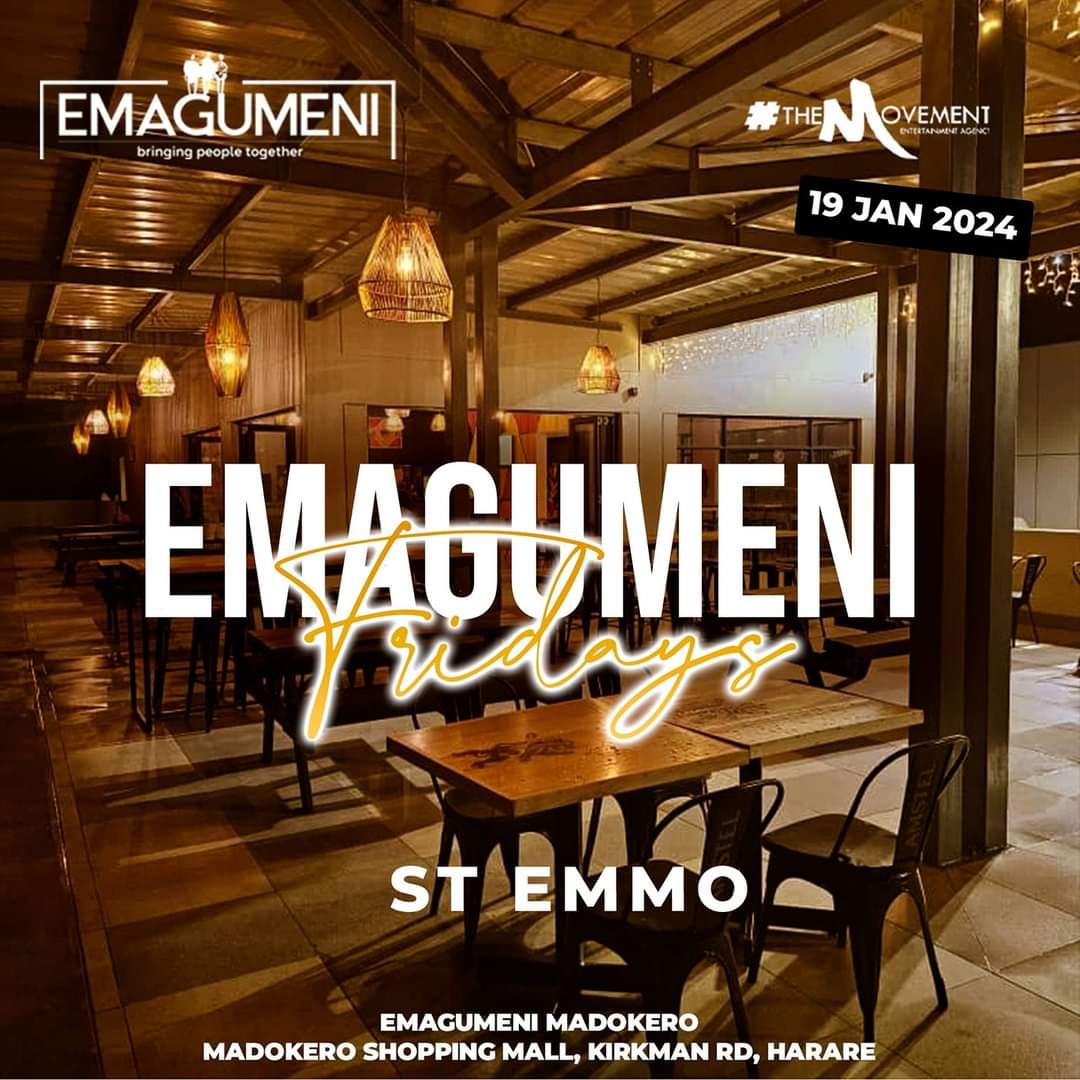 KayseConnect's tweet photo. Emagumeni Fridays in (Madokero) from 7pm with #StEmmo and #TheMovement

#eventszw #entertainment #music #art #liveshows #TheMovement 
#KayseConnect https://t.co/rFoj4Yw3Eh