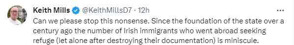 People quickly forget the 10,000 undocumented Irish in  US.

Michael Lowry TD raised the need to regularise their status with Taoiseach in Apr'23. Also called for visa programme to be put in place to protect them.

9 mths later he's denying shelter to asylum seekers in Roscrea.