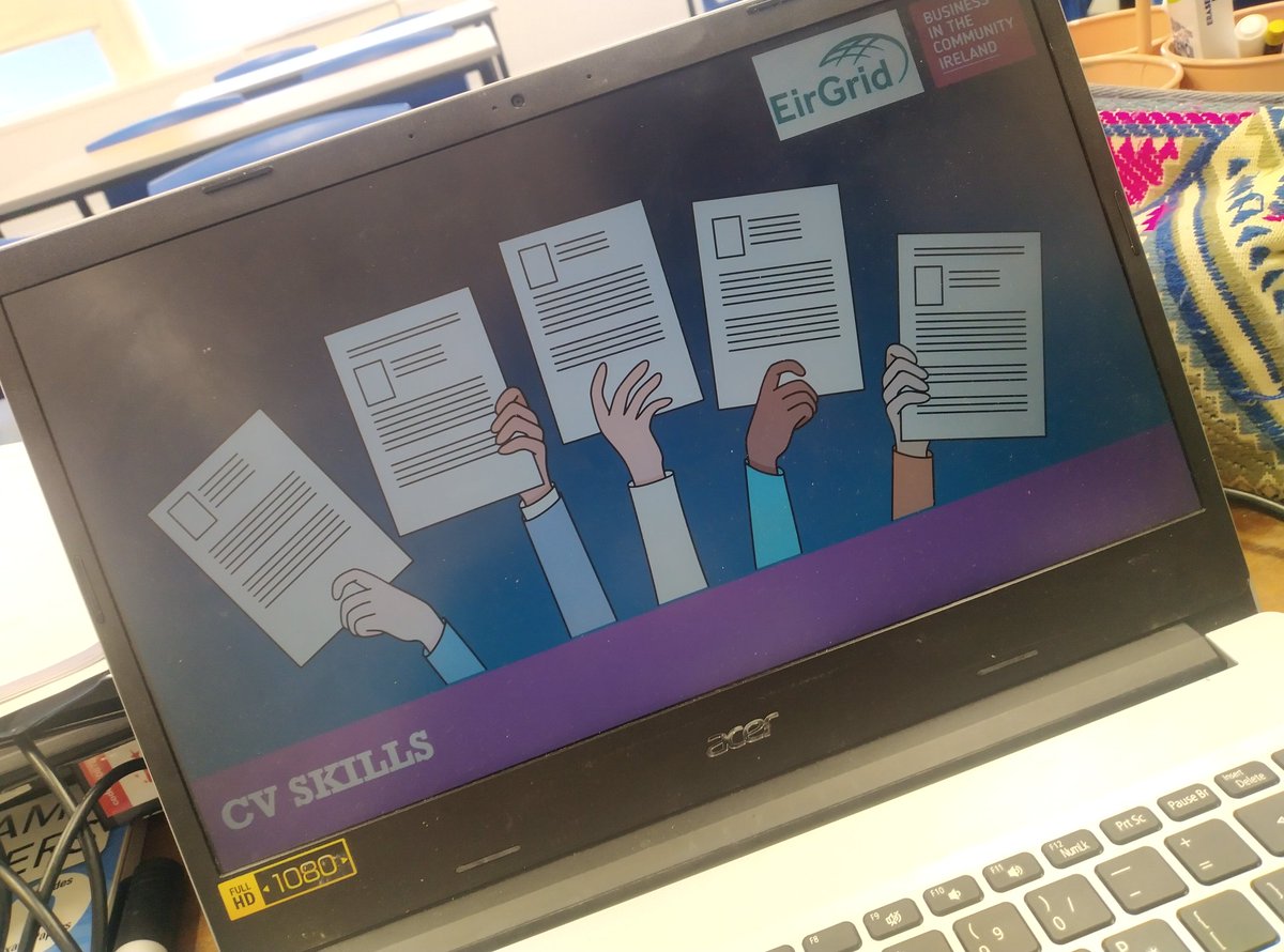All ready to go for our final online mentoring session with @BITCIreland and the volunteers from <a href="/EirGrid/">EirGrid Plc</a> with the 6LC students .Looking forward to our last 2 in-person meetings before the end of the year. #mentoring #partnerships #cvworkshop
