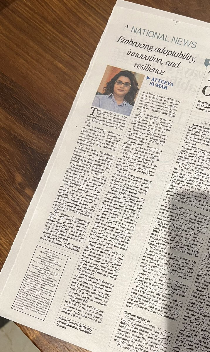 “Never extinguish the fire of feistiness in your daughter’s heart. It may drive you crazy now, but one day they will be the tools she uses to stand up for herself.” Mother and daughter featured together in today’s <a href="/TheCitizenTz/">The Citizen Tanzania</a>