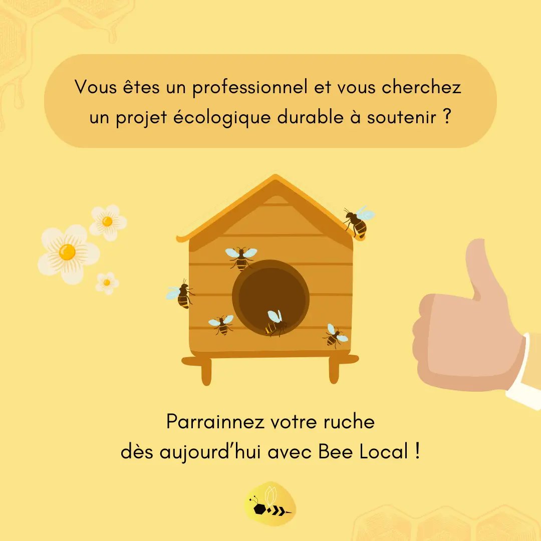 BeeLocal_France's tweet photo. N'attendez-plus! Plus d'infos sur notre site internet!
N'hésitez pas à demander votre devis gratuit 💸
Pensons Global, Agissons Local 🐝

#abeille #apiculture #permaculture #france #madeinfrance #local #miel #ecologie #bio #revolution #entreprise https://t.co/qbDneD7VYK