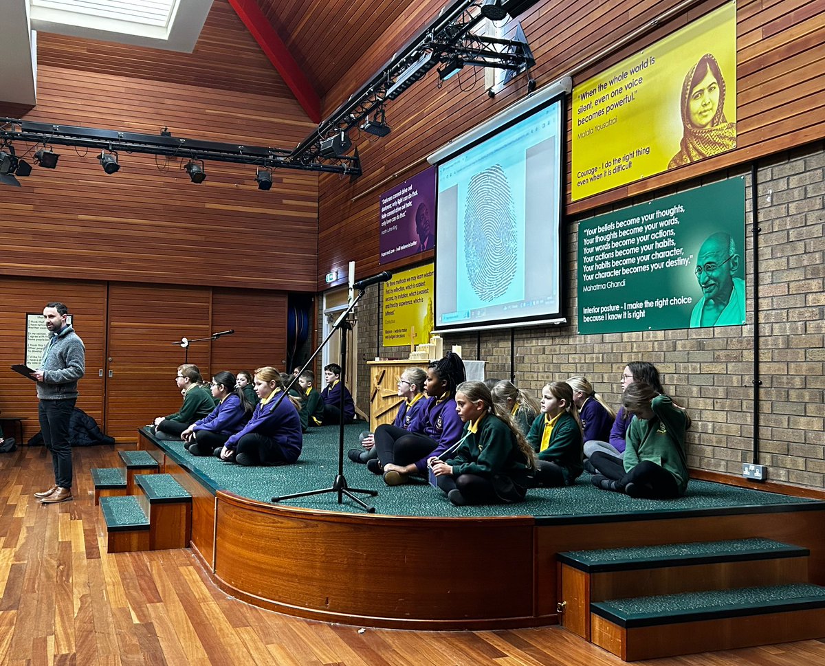 Thank you Rev Ben for leading our collective worship about ‘what respect means to me’. <a href="/StJohnsCE/">St John's CE Primary</a> @TMCstjohns