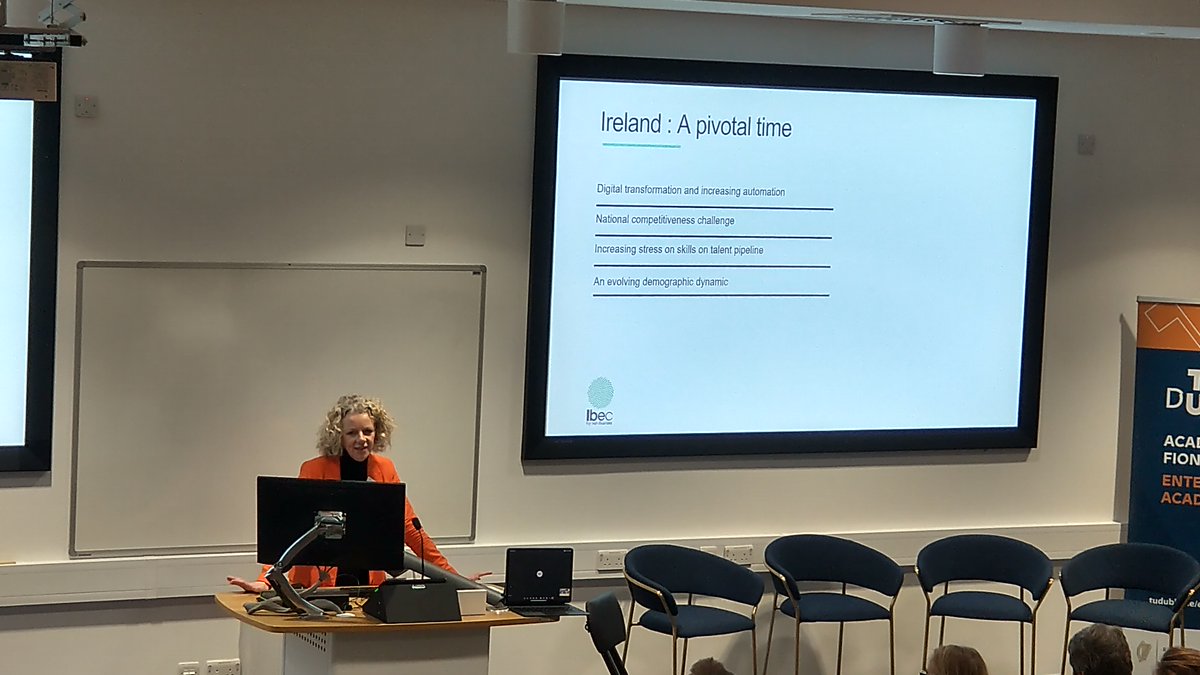 <a href="/ClaireRDI/">Claire McGee</a> from <a href="/Ibec_irl/">Ibec</a> talks about the "Competitiveness Challenge" #skills shortages and the need for improved conversation around #LifeLongLearning #Enterprise agility and dynamic talent-development strategies. #RPLJourney #HCIPillar3 #skillsdevelopment #talentdevelopment