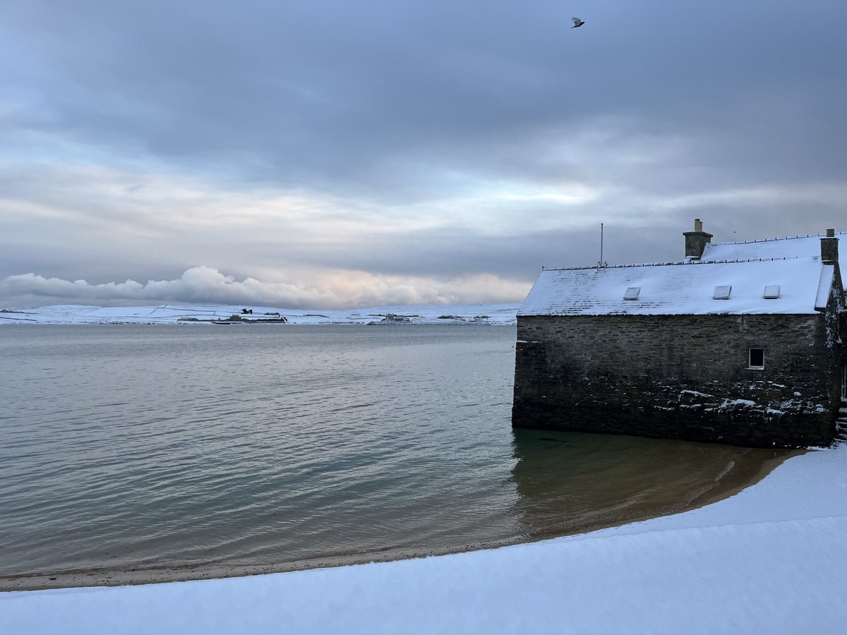 Snowy scenes in Lerwick this morning #Shetland