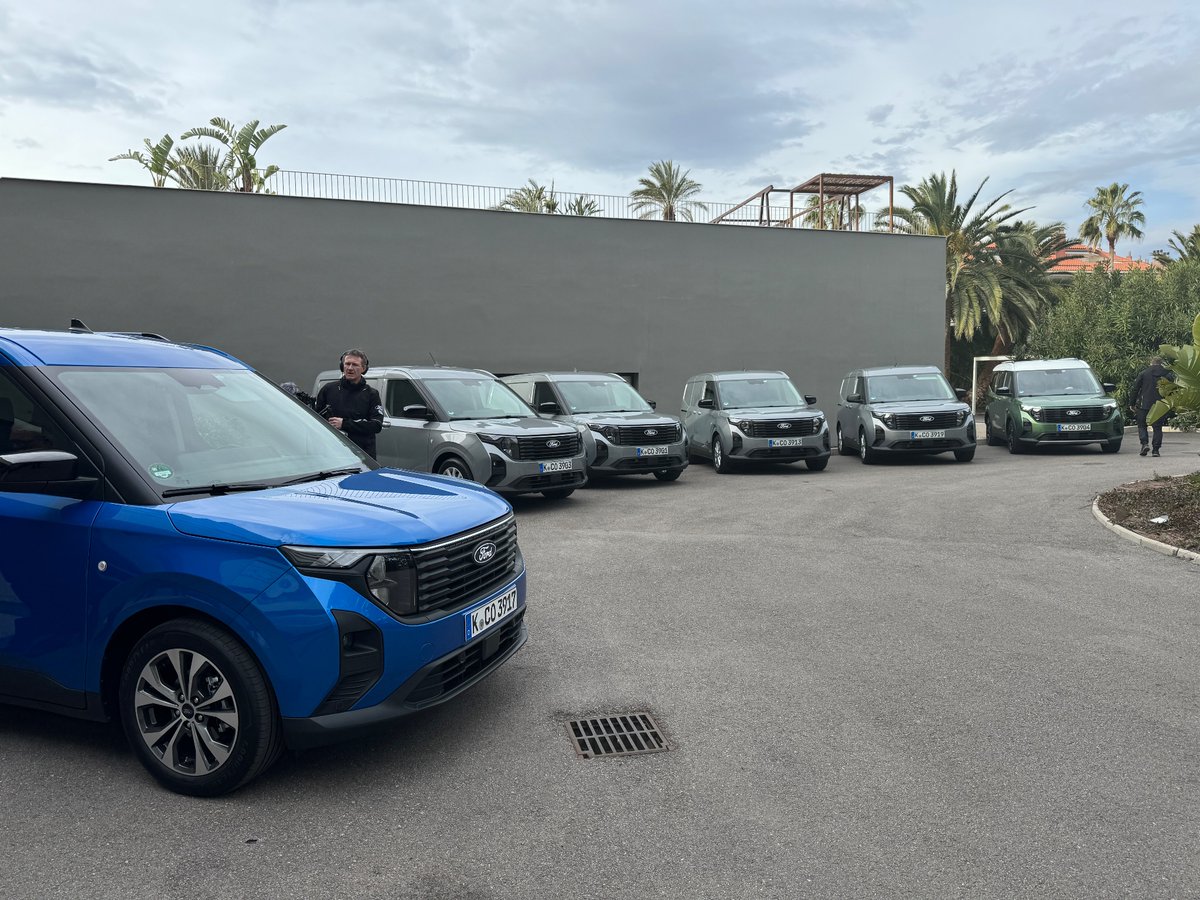 In Sitges today for the new Transit Courier. Pity we aren't getting the passenger version in Ireland but the van is predictably excellent.