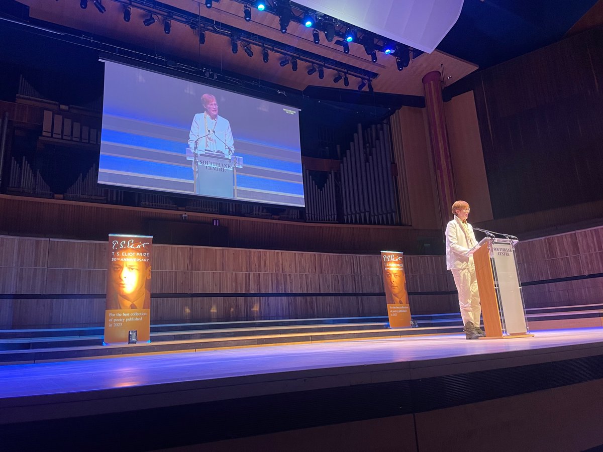 Not this year’s winner of the @tseliotprize, but a woman grateful for the experience of a lifetime and for the many beautiful poets she got to meet!