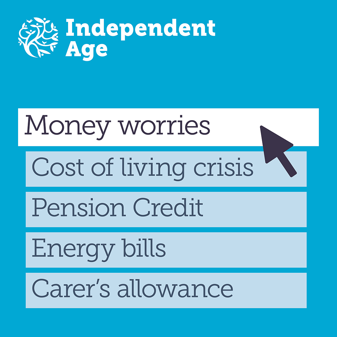With costs remaining high, we hear from many older people struggling to make ends meet. From cutting costs to managing energy bills, we've got advice and information available: independentage.org/cost-of-living… Share with someone who'll find tips and advice useful!
