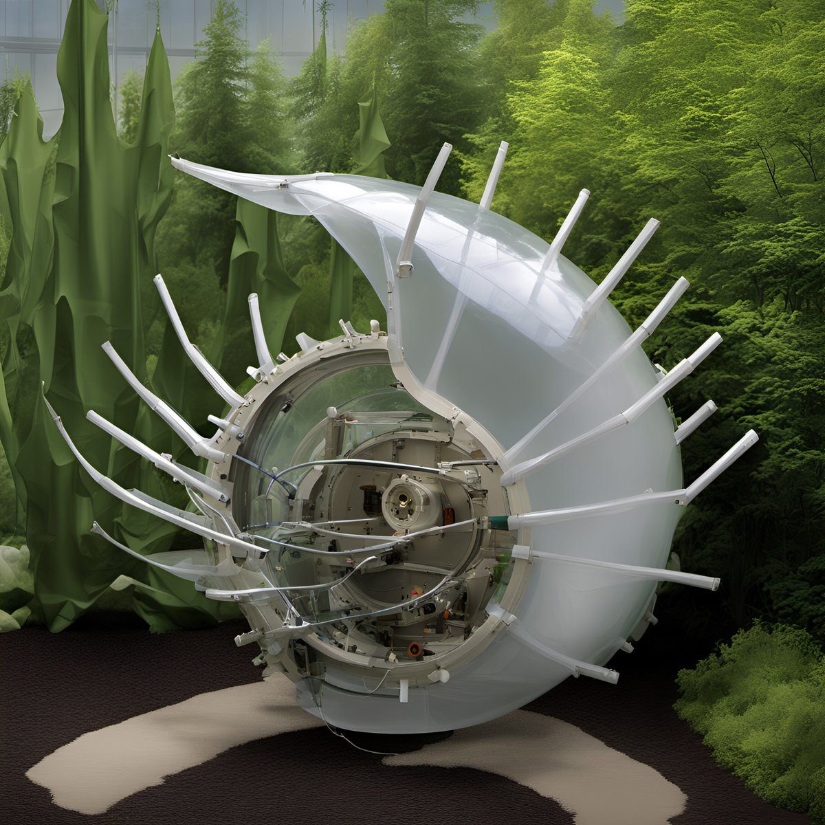 FakeMachines's tweet image. Meet &quot;Spikey,&quot; the latest bot tasked with pruning overgrown digital forests. It&apos;s all fun and games until Spikey mistakes your phone for a digital shrub! #aiart #techmishaps #modernproblems
