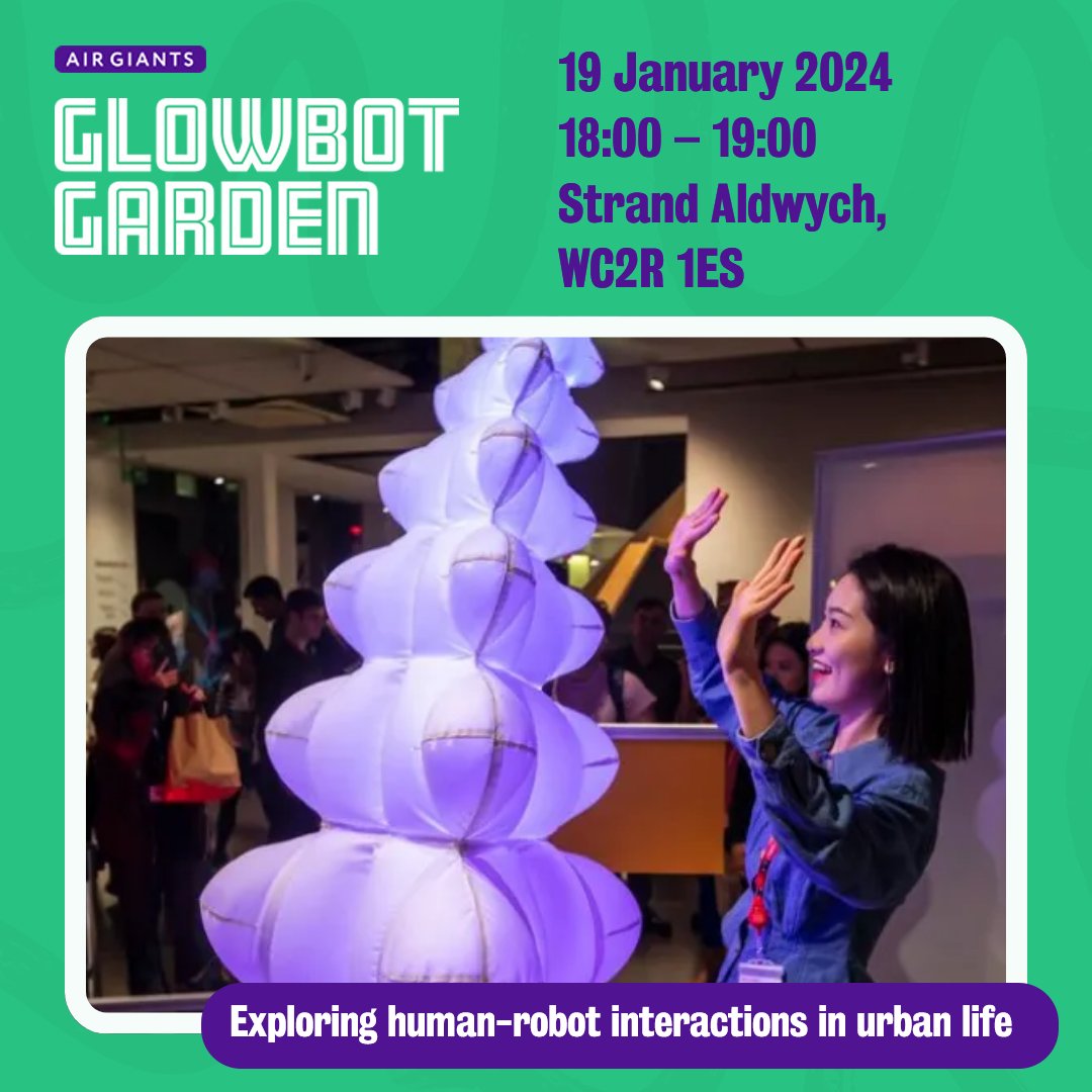 Hear from experts in human-robot interaction in a free panel discussion exploring how humans and robots interact in urban life. 📍 River room, Strand Aldwych 📆 18 January 2024, 18:00 - 19:00 🎫 Free. Register in advance - loom.ly/6m6ljvk
