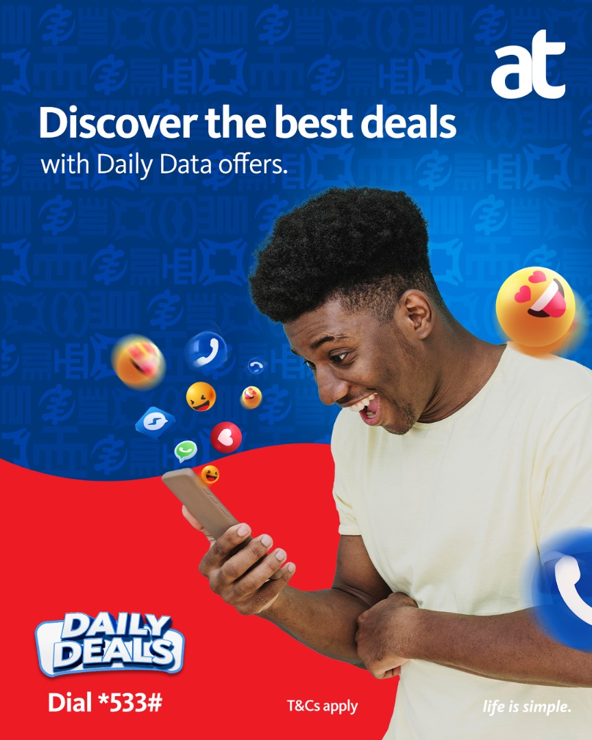 theatghana's tweet photo. Get all the best data and call deals right here on AT. Simply grab your SIM and dial *533# and select option 1 to buy. #CallusAT #LifeIsSimple #dailydeals #StayConnected https://t.co/vAiJdVI5La