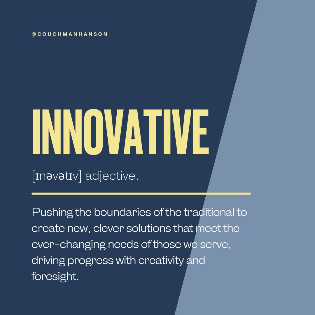 CouchmanHanson's tweet photo. At Couchman Hanson, we believe in innovation, to help us work smarter and find effective solutions for our clients.  To find out more about our company values, please visit our website.
https://t.co/uenKddg3OO | https://t.co/Z6HcMwsBFe https://t.co/T4XtjLgFOz