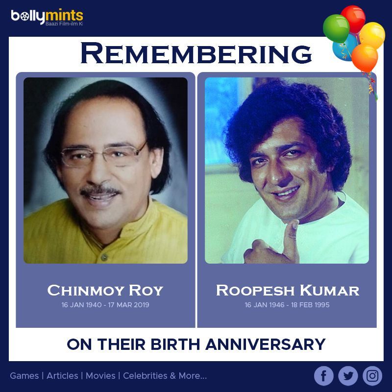 BollyMints's tweet photo. Remembering #ChinmoyRoy Ji &amp; #RoopeshKumar Ji On Their #BirthAnniversary ! https://t.co/reIKfDmyIQ