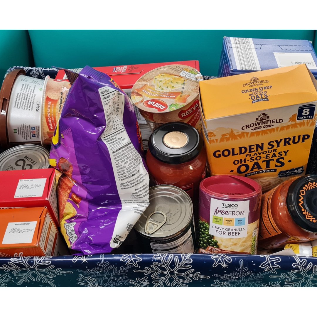 brumshospice's tweet photo. Throughout December, our Hospice at Home Team held a 'reverse advent calendar' to support local foodbanks. 

Instead of opening an advent calendar every day, team members donated a different food or toiletry item. Once their boxes were full, teams donated them local foodbanks! 💙 https://t.co/AtyOj59PL7
