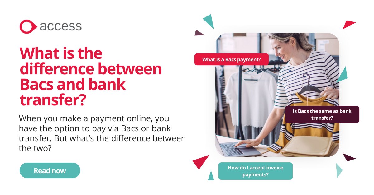 Curious about the difference between Bacs and bank transfers?  

Uncover the key differences in our recent blog and make informed decisions for your business: ow.ly/PW2L50QnL1x