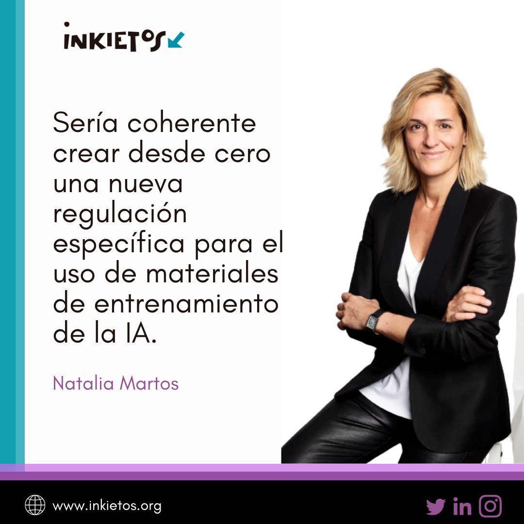 Inkieto5's tweet photo. ¿Debería OpenAI haber pedido permiso para usar sus contenidos en el entrenamiento de la IA?

Nuestra inkieta @NataliaMartos habla de ello en un contexto en el que ni compañías ni gobiernos están preparados para solucionar estos vacíos legales.

https://t.co/C0rIpxgHkM https://t.co/WH1IEbkP3j
