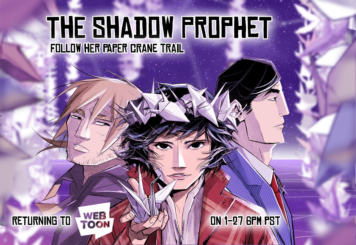 EalynnToday's tweet photo. In less than two weeks #theshadowprophet returns to Webtoon <3 hope to see you there to continue Itshou's journey together!
January 27th 6pm PST / 28th 3am CET
#webtoon https://t.co/hvZQoqHxLp