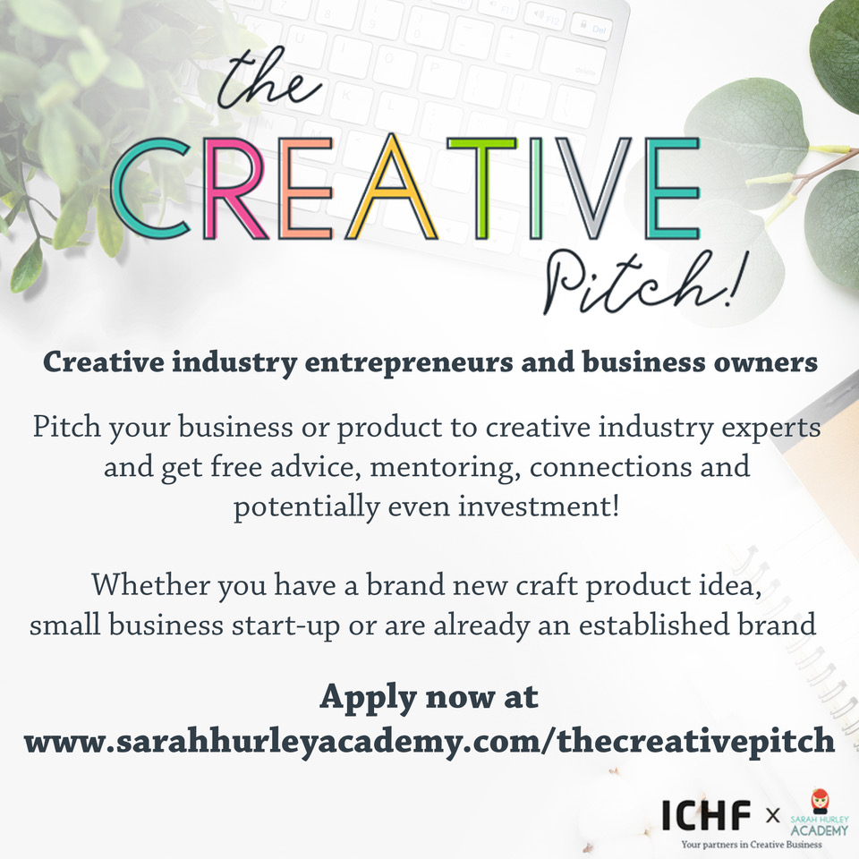 CHSI Stitches (@chsistitches) on Twitter photo The Creative Pitch - Apply Now!
At this year's CHSI we have the opportunity for you to pitch your business or product to creative industry experts, and in return getting:
🧶Free advice
🧶Mentoring
🧶Connections
🧶Even possible investments!
Apply now at sarahhurleyacademy.com/thecreativepit… The Creative Pitch - Apply Now!
At this year's CHSI we have the opportunity for you to pitch your business or product to creative industry experts, and in return getting:
🧶Free advice
🧶Mentoring
🧶Connections
🧶Even possible investments!
Apply now at sarahhurleyacademy.com/thecreativepit…