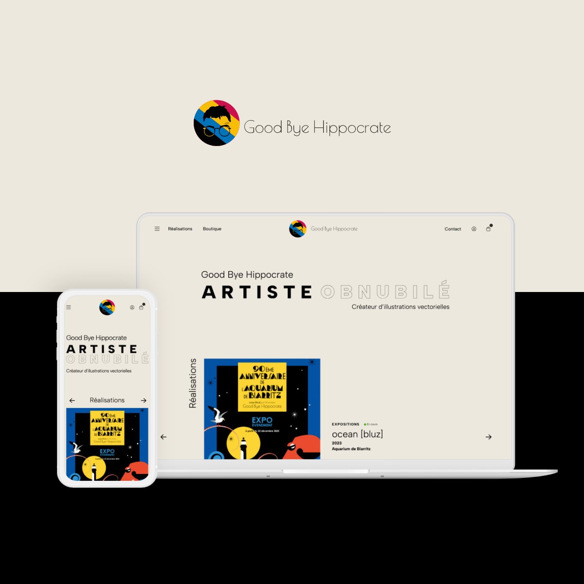 shokola's tweet photo. 🚀 Good Bye Hippocrate 2.0 🎨

👩‍⚕️✨ Médecin et artiste, Good Bye Hippocrate, dévoile son univers réinventé ! 

🌟 Parcours artistique fluide, nouvelles œuvres éblouissantes. 

En savoir + : https://t.co/E9BzPIWRmv 🔥 

#GoodByeHippocrate #Artetmedecine #refontesiteweb 💫 https://t.co/sxg2sugvWL