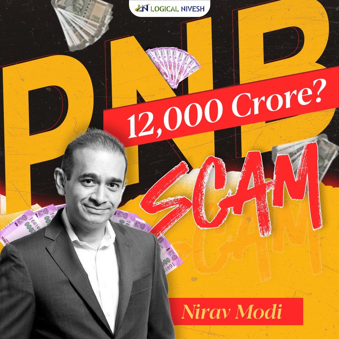 The Nirav Modi PNB Scam 2018
linkedin.com/feed/update/ur…

#logicalnivesh #trading #investing #nifty50 #sensex #nifty #stocks #shares #stockmarket #learntotrade #tradingstrategies #finance #femaleinvestors #india #investors #pnb #scam #casestudy #case #pnbscam #fraud #money