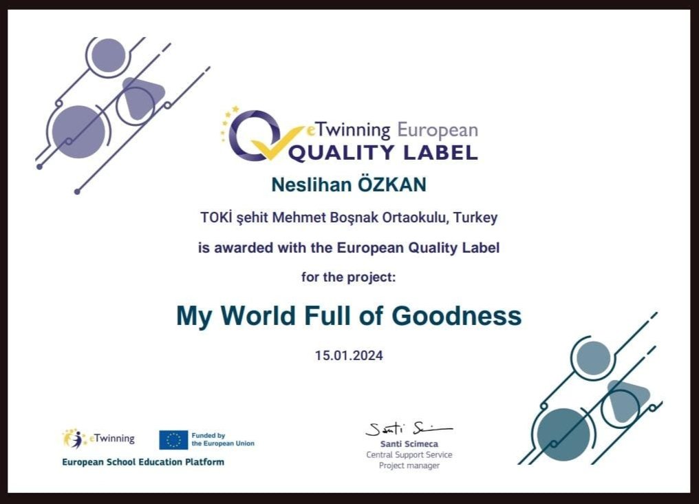 Neslihan Özkan öğretmenimiz ve öğrencilerinin yürütmüş olduğu projemiz Avrupa Kalite Ödülü ile ödüllendirildi. Emeği geçen öğretmen ve öğrencilerimizi tebrik ederim. 
<a href="/mehmetalikatip1/">Mehmet Ali KATİPOĞLU 🇹🇷</a> 
<a href="/osmancakir60/">OsmanÇAKIR</a> 
<a href="/MOgretmen55/">MURAT ÖĞRETMEN55</a>
<a href="/bafra_mem/">Bafra İlçe Millî Eğitim Müdürlüğü</a>