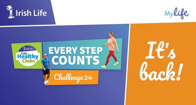 Join the 2024 Irish Life GAA Healthy Clubs Challenge! With over 900 clubs already registered find your club and join the fun! Download MyLife by Irish Life for free and start walking with Every Step Counts.
