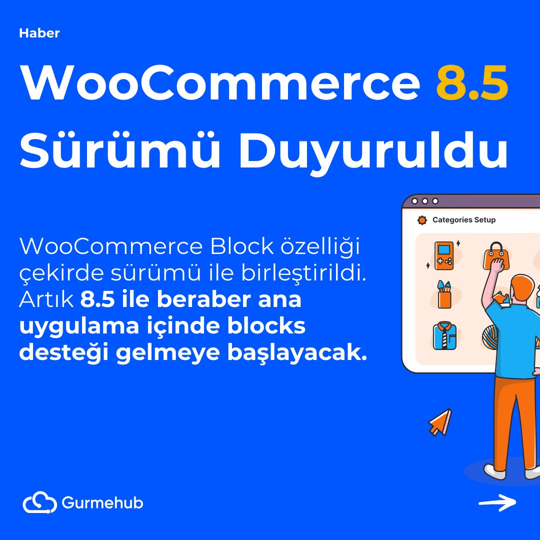 GurmeHub's tweet photo. WooCommerce 8.5 Sürümü Duyuruldu! Yeni gelen özellikler ile birlikte WooCommerce görevlerini daha hızlı ve etkin bir şekilde gerçekleştirebilmek için Komut Paleti’ne özel WooCommerce komutları eklendi. #wordpress #woocommerce #gündem

https://t.co/sln4C44EP9 https://t.co/rf80fSHnEo