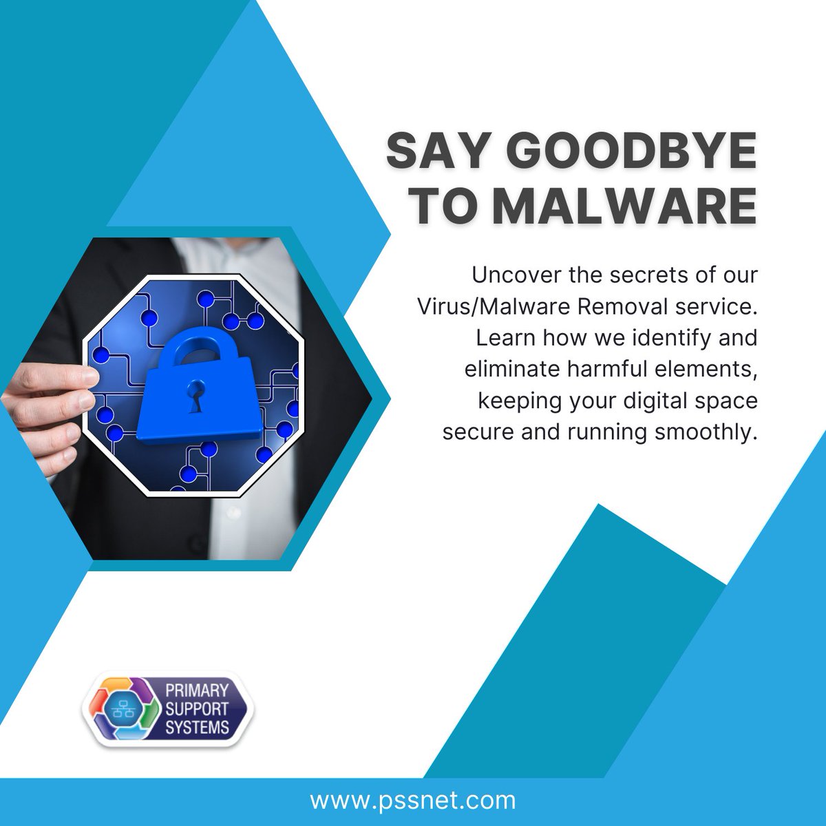 PSSADM's tweet image. Say Goodbye to Malware

Uncover the secrets of our Virus/Malware Removal service. Learn how we identify and eliminate harmful elements, keeping your digital space secure and running smoothly.

#malwareremoval #PSSNET #datasecurity #cybersecurity

Website: pssnet.com