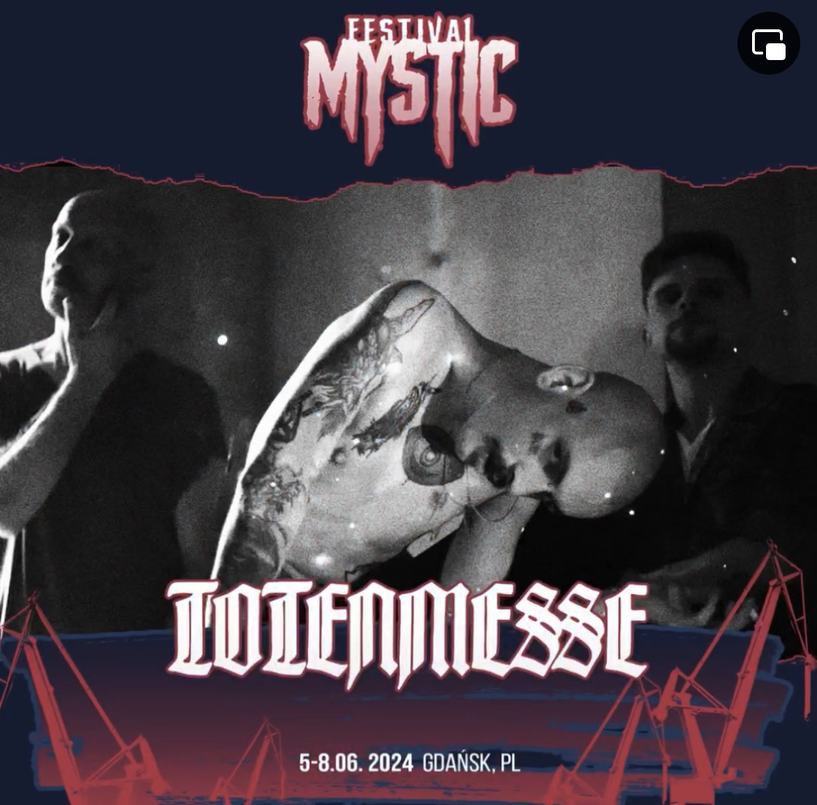 PaganRecords's tweet photo. Totenmesse will perform at the mighty Mystic Festival this summer!
#mysticfestival #totenmesse #blackmetal #extrememetal #metal #festival #gdansk #poland #paganrecords https://t.co/ypIJi1RmxR