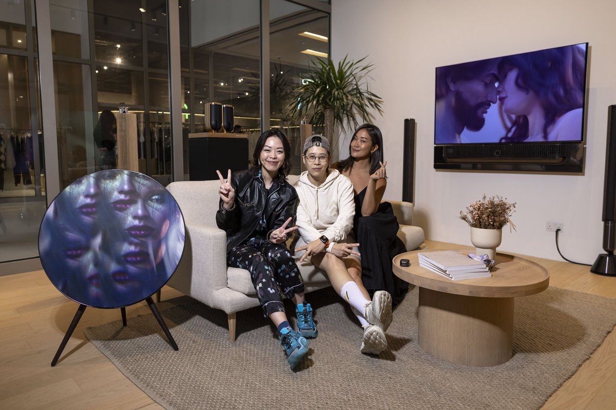 BangOlufsen's tweet photo. Last night's VIP event with DNA NFT holders marked a memorable start to Singapore Art Week at Bang & Olufsen, featuring @shavonnewong_ and her innovative work. 

This week until Jan 23, we showcase her unique art alongside our exclusive Beosound A9 DNA Edition. Visit Scotts Square 6 Scotts Rd, #01-18/19 to experience the emergence of stunning 3D art and Bang & Olufsen.  

To learn more, visit https://t.co/jTmtBii1Oy to read up on the DNA Collection and join the community!