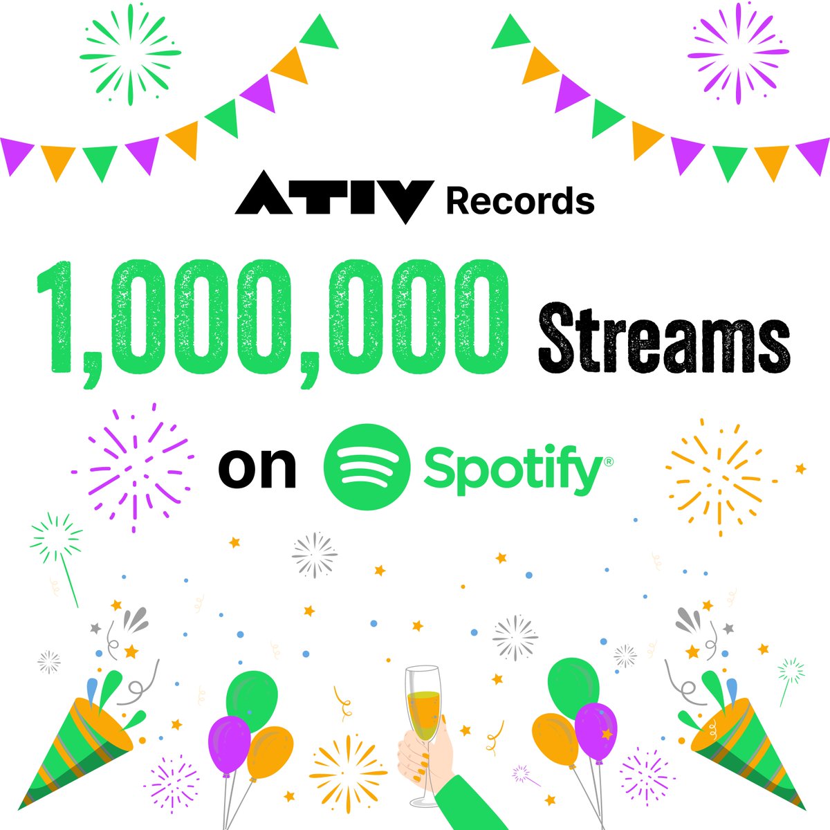 ativ_official's tweet photo. ATIV's total music streaming count hit a million!🔥🎉

We'll keep work hard to discover great artists in 2024 and provide better opportunities for great artists. 

We sincerely thank the fans who always support us!
#ATIV #1M #Spotify #WithCommunity https://t.co/vchGot1YmD