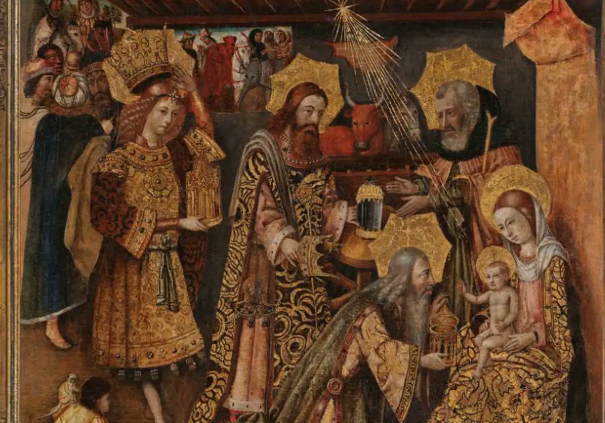 MarteVelazquez's tweet photo. Se subasta en Sotheby's Nueva York una Adoración de los Magos de Joan Reixach de la Cartuja de Porta Coeli.

Lo bonito que sería que volviera a casa... @GVAmubav @generalitat
@culturagob

https://t.co/WkwEtmqXVf https://t.co/EyziqDfgPV
