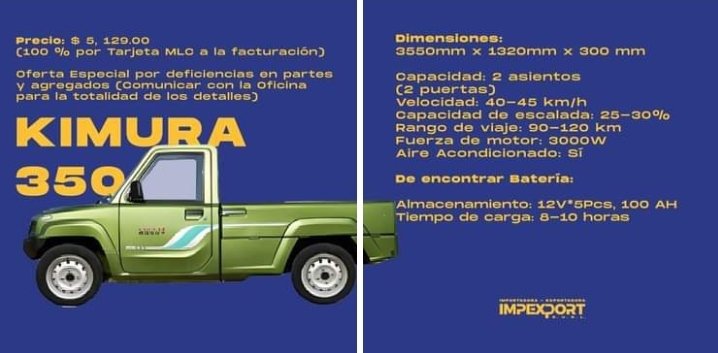 Cubaimpexport's tweet photo. Seguimos con disponibilidad del Kimura 350 en oferta especial desde #Impexport🇨🇺➡️🌍⬅️. Recordamos que los demás modelos sí se encuentran agotados. #TúImportas.
.
.
.
#CubaImporta #Cuatriciclos #ComercioExterior
#Kimuras👇 https://t.co/06PPVbec0d